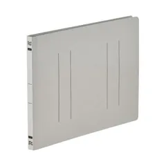 （まとめ）TANOSEEフラットファイルE（エコノミー） A4ヨコ 150枚収容 背幅18mm グレー 1パック（10冊）【×5セット】