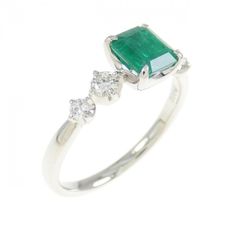 【リメイク】PT エメラルド リング 0.74CT コロンビア産