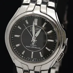  稼働 シチズン アテッサ エコドライブ H330-T007635 電波ソーラー ブラック文字盤 レディース腕時計 2000000 NSK SMZ