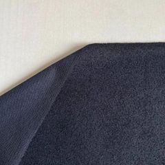 柔らかい　フレンチパイル　黒　カット生地　1m