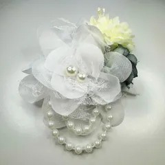コサージュ 卒園式　卒業式　入園式入学式 結婚式 発表会 ＊フォーマルコサージュ＊パールブローチB13
