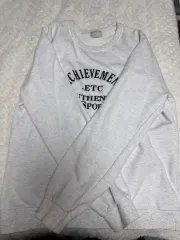 ホワイトメランジ トレーナー