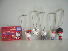 ♯Itm06GZハローキティユニオンジャックマスコットチェーン全5種