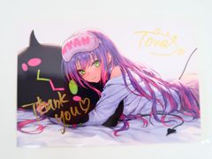 ホロライブ VTuber 常闇トワ 誕生日記念2021 誕生日記念フルセット 数量限定 ver. 特典 直筆メッセージ入り 箔押し複製サイン「Guchico先生描き下ろし ポストカード」