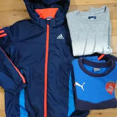 84 130cm NIKE PUMA ADIDASジャンパー&トレーナー 2枚 まとめ売り