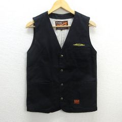 R■CALEE/キャリー ベスト バイカー アメカジ ■黒 【M】MENS/42 【中古】■