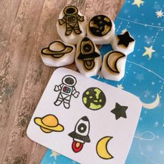 宇宙 消しゴムはんこセット
