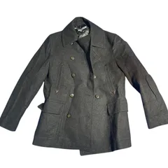 AT303 Direzione ディレツィオーネ ピーコート アウター コート ジャケット グレー レディース M