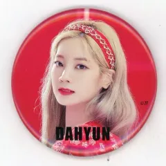 【中古】バッジ・ピンズ(女性) ダヒョン 缶バッジ(RED) 「TWICE WORLD TOUR 2019 ”TWICELIGHTS” IN JAPAN」 FC会員限定