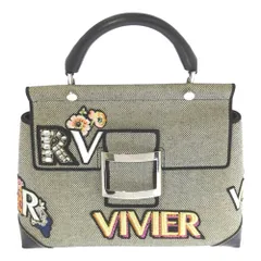 Roger Vivier ロジェヴィヴィエ ヴィヴ ファブリック ワッペン 2WAYショルダーストラップ ハンドバッグ/RBWAMAAF150NQAB99【オールシーズン】【♀】【A】【レディース】■545480【中古】のサムネイル