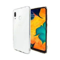 Galaxy A30 スマホケース SCV43 クリア カバー 耐衝撃 薄型 耐熱性 シンプル 高光沢 軽量 ソフト ラバーケース ストラップホール付 【Provare】 (Galaxy A30, クリア) 1