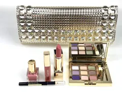 未使用　エスティ ローダー　Estee Lauder　クラッチバッグ＋コスメセット　アイシャドウパレット／リップカラー／リップグロス／ネイルエナメル／アイライナー　匿名配送　送料無料