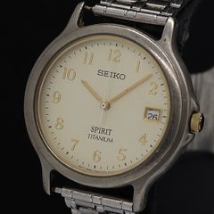SEIKO SPIRIT PANELIGHT 6L01-0010 TITAN - メルカリ