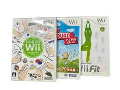【3本セット】Wiiソフト　はじめてのWii　カラオケJOYSOUND Wii　Wii FIT