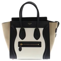 【お値下げ中】CELINE ラゲージ　ミニショッパー　バイカラー　ハンドバッグ CELINE （未使用 展示品）セリーヌ ラゲージ ミニショッパー