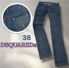 DSQUARED2  ディースクエアード　デニムパンツ　38 リス　美ライン　脚長効果　濃紺　イタリア製
