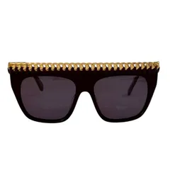 STELLA McCARTNEY ステラマッカートニー サングラス 黒 ゴールドメタルチェーン SCOO10S ファラベラ 限定モデル カーブチェーン 55◻︎16-140 LIMITED EDITION レディースのサムネイル