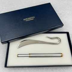 MIKIMOTO ミキモト　ブックマーカー　しおり　ボールペン　真珠　セット　箱付き