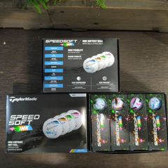 ボール【新品未使用品】テーラーメイド 2025 SpeedSoft Ink MULTI PACK 3ダースセット スピードソフト ゴルフボール ソフトアイオノマー 2層構造 USA直輸入品 (大崎店)