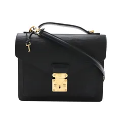 高級 ルイヴィトン エピ モンソー 2way ショルダーバッグ ハンドバッグ