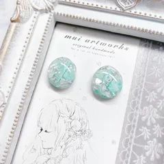 【銀河の一滴〜stellar stilla〜】パワーストーン(ラリマー) ピアス イヤリング