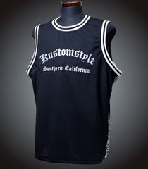 kustomstyle カスタムスタイル メッシュ タンクトップ ジャージー (KSTANK2508BK) garden grove basket tank jersey カラー：ブラック 12,960円(内税)