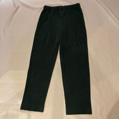 HOMME PLISSE ISSEY MIYAKE オムプリッセイッセイミヤケ 25SS TAILORED PLEATS 1 プリーツパンツ HP51JF153 グリーン size:1【代官山A07】 