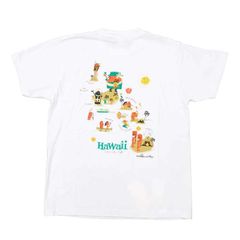 限定品 サンサーフ SUN SURF Tシャツ by 柳原良平 ムーキーサトウ 半袖 プリント HAWAII MAP