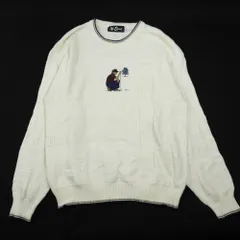 90's Alan Stuart セーター ホワイト size L #2393 アメカジ 古着 ニット オールド
