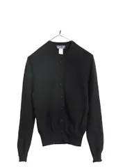 【お得なクーポン配布中!】 パタゴニア ニット カーディガン レディース S / 古着 11年製 アウトドア 高級 100% カシミヤ セーター 前開き 羽織り 黒 シンプル 無地 