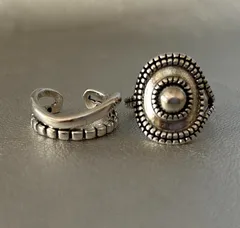 新品【 リング ２個セット 】ダブルリング コンチョ インディアンジュエリー メキシカンジュエリー 重ね指輪 ２連リング シルバー 指輪 レディース ビンテージ 925刻印 Silver Plated フリーサイズ 【残りわずか！早いもの勝ち】