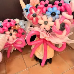 韓国式ラッピングなしL サイズミックス 巨大バルーンブーケ