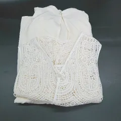 ◇ ⊂ BEAMS HEART ビームス ハート ビスチェ ブラウス サイズF アイボリー系 レディース E  【1506130010531】