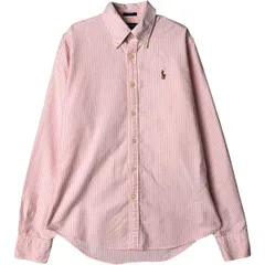 古着 ラルフローレン Ralph Lauren RALPH LAUREN SPORT SLIM FIT 長袖 ボタンダウンストライプシャツ レディースXS相当/eaa580450