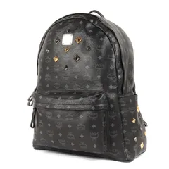 【新品同様】MCM エムシーエム バッグ / ヴィセトス スタッズ レザー バックパック (10051111) / ブラック 黒 / ブランド カバン【メンズ】【中古】のサムネイル