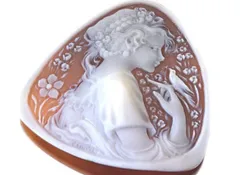 カメオ ラファエル　ペルニーチェ　作　特大ルース　90×69㎜　37.46 g カメオ ラファエル ペルニーチェ 作 特大ルース 90×69㎜ 37.46 g
