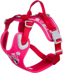 フルッタ (Hurtta)ウォーリアハーネス (45-60cm, ホットコーラル)　愛犬　ドッグラン　散歩　運動　反射テープ付き　ハンドル付きのサムネイル
