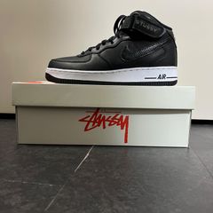 STUSSY ステューシー X NIKE ナイキ  AIR FORCE 1 '07 MID Black Black