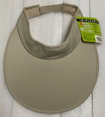 【未使用品】DIC ガーデンバイザー HN-320 ベージュ 日焼け防止 抗菌防臭加工 丸洗いOK サイズ調整可能 ディックコーポレーション サンバイザー 帽子 キャップ 顔カバー お出かけ ガーデニング