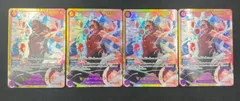 【ワンピース】モンキー・D・ルフィ　シークレット　4枚セットのサムネイル