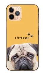 iPhone 17e ケース アイフォン17e スマホケース ハードケース パグ 犬 わんちゃん ドッグ かわいい 可愛い 人気 写真 カジュアル ポップ おしゃれ カラー01