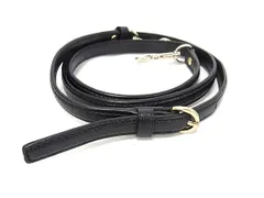 ■美品■ COACH コーチ レザー バッグ用 ショルダーストラップ 斜め掛け レディース メンズ ブラック系 BG5058