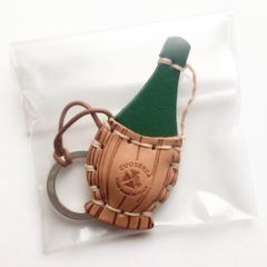 La Cuoieria トスカーナレザー 牛革キーホルダー CHIANTIワイン