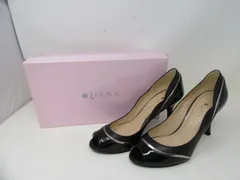 ◆DIANA　ダイアナ　パンプス　オープントゥ　ブラック系　黒系　レディース　ハイヒール　23㎝　中古◆6655