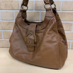 7 COACH コーチ レザー ショルダーバッグ ブラウン 17092