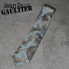 【vintage】Jean Paul Gaultier blue patterned tie archive