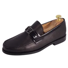 [未使用]LOUIS VUITTON ブラックモカシン LV モンザ モカシン ｜ルイ・ヴィトン 公式サイト - 1AHRY0