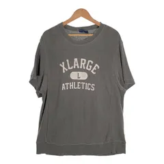 XLARGE エクストララージ 半袖スウェットクルーネック チャコールグレー 0121207 薄手 Size L