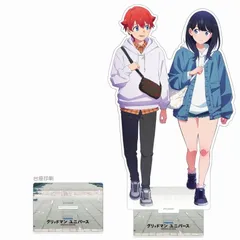 Gridman Universe Large Acrylic Stand with Original Illustration (Yuta & Rikka/Sakura Date)