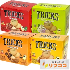 トリックス TRICKS ポテトチップス 4種 各1箱ずつ 計4箱セット アソート ノンフライ 個包装 ノンフライスナック 菓子 HALAL認証 ベイクドチップス